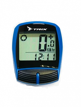 Велокомпьютер TRIX CP-TX-13-BL 13 функций проводной, синий Велокомпьютер TRIX CP-TX-13-BL 13 функций проводной, синий