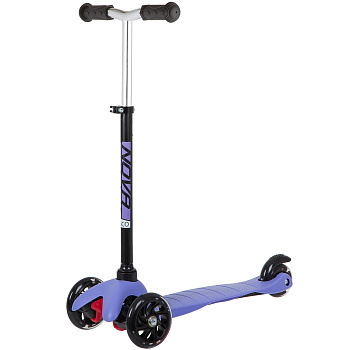 Самокат-кикборд Novatrack Disco-kids (120H.DISCOKIDS1.BVL20) черно-фиолетовый