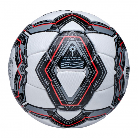 Мяч футбольный ATEMI BULLET TRAINING (р.4, Белый - красный -серый)