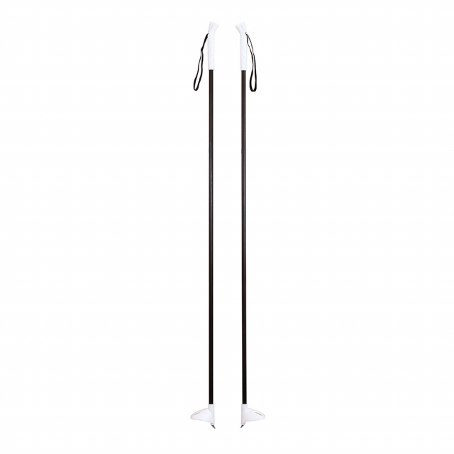 Лыжи детские ЦИКЛ Ski Race унив. крепление "Цикл" с палками (150 см, 110 см, Серый)