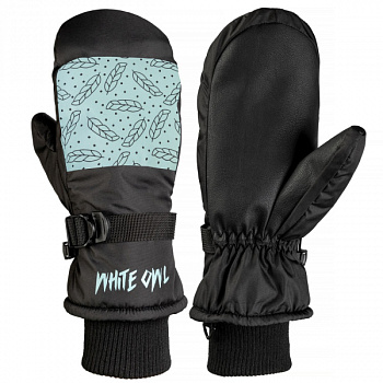 Варежки зимние White Owl Pro mitt WMNS чёрный с голубым