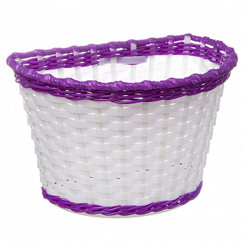 Велокорзина для детских велосипедов STG HL-BS01-10 белая  