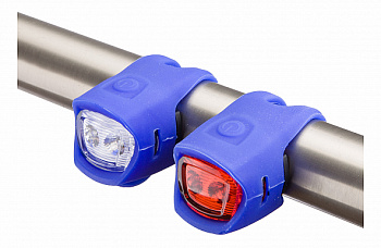 Комплект мини-фар Stels JY-3204F+JY-3204T синие