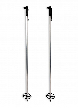 Палки алюминиевые с большим опорным кольцом диаметр 150 мм