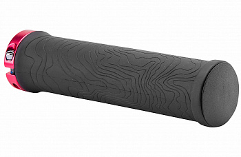 Ручки руля Stels XH-G213BL длина 130 мм. чёрные, красные кольца Ручки руля Stels XH-G213BL длина 130 мм. чёрные, красные кольца