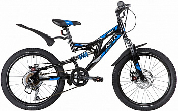 Велосипед NOVATRACK SHARK D 20" (2020) 6 ск.