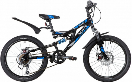 Велосипед NOVATRACK SHARK D 20 (2020) 6 ск.