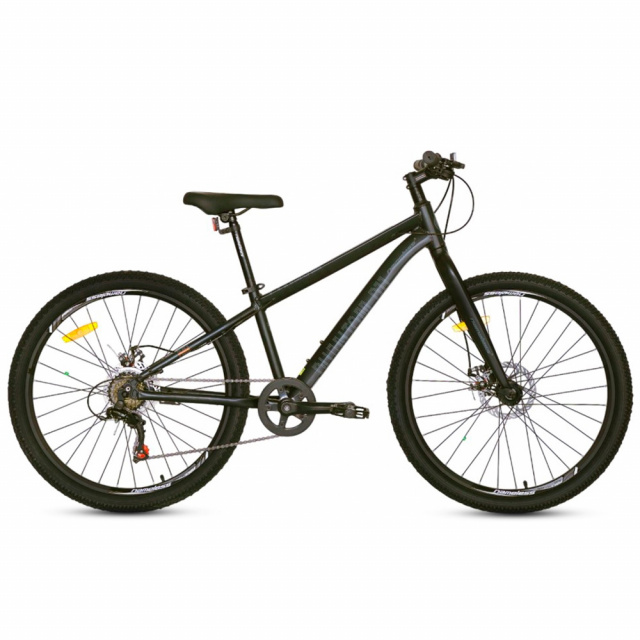 Велосипед Nameless J6000 D 26" (2026)  (Чёрный-оранжевый)