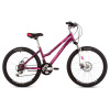Велосипед NOVATRACK JENNY 24" D (2023) 6 ск. (12" (120-140), Пурпурный)