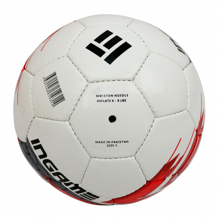 Мяч футбольный Ingame Pro  (р.4, Красный - серый)