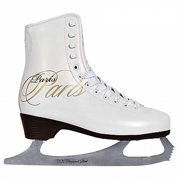 Коньки фигурные Спортивная коллекция PARIS LUX  fur с подсветкой