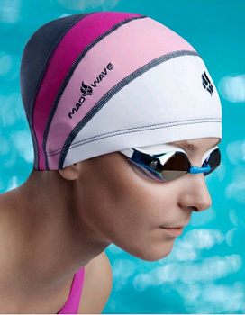 Шапочка для плавания Mad Wave Long Hairs Adult M0522 04