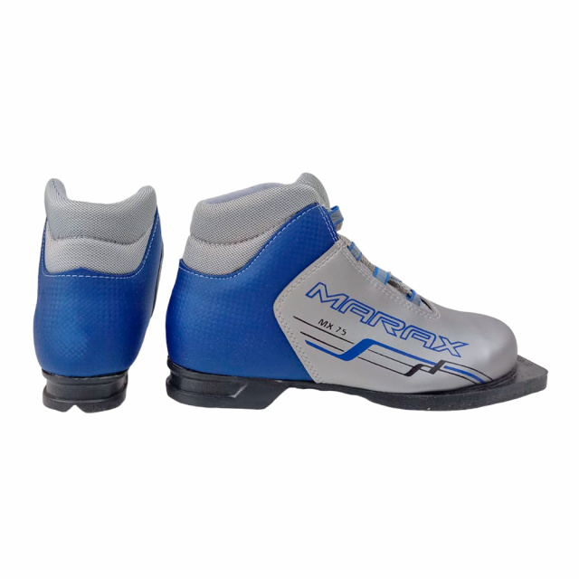 Ботинки лыжные MARAX МX - 75 NEW (36, Серебро - синий)
