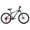 Велосипед NOVATRACK BATTLER D 24" (2023) 6 ск. (12" (120-140) Чёрный)