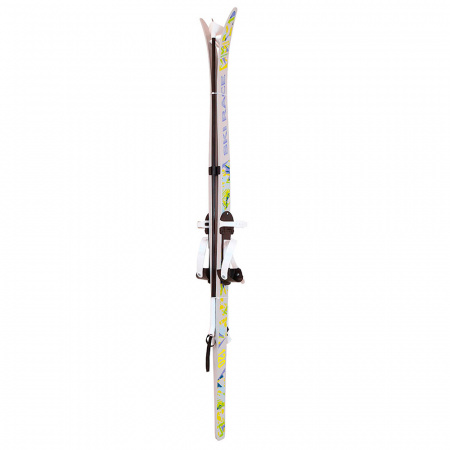 Лыжи детские ЦИКЛ Ski Race унив. крепление "Цикл" с палками (120 см, 95 см, Серый)