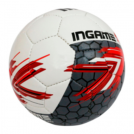 Мяч футбольный Ingame Pro  (р.4, Красный - серый)