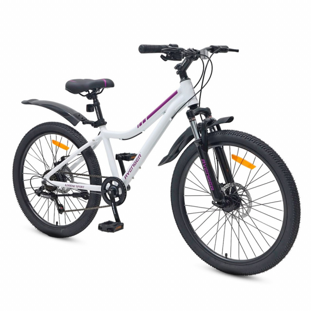 Велосипед AVENGER A241 DW 24" (2025)  (Белый)