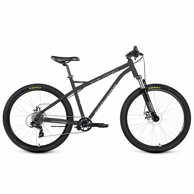 Велосипед FORWARD FLASH 26" 2.0 D (2024) 8 ск. (19" (165-180), Серый матовый - серебристый)