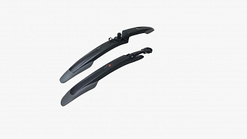 Комплект крыльев CTB/MTB 26-29" пластик, чёрно-серые