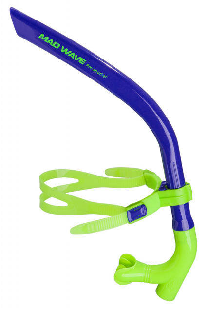 Тренажер дыхательный Mad Wave M0773 01 0 03W PRO SNORKEL, Navy