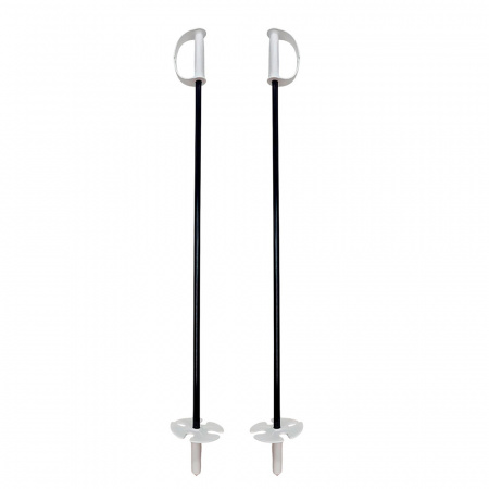 Лыжи детские "Олимпик-спорт" Пингвины 66/75 см, крепление мягкое пластиковое, с палками