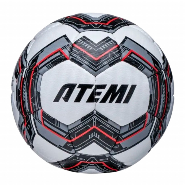 Мяч футбольный ATEMI BULLET TRAINING (р.3, Белый - красный -серый)