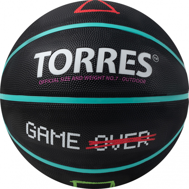 Мяч баскетбольный Torres Game Over 2024 год