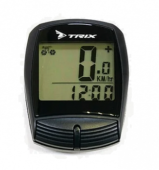 Велокомпьютер TRIX CP-TX-13BK 13 функций  проводной, чёрный Велокомпьютер TRIX CP-TX-13BK 13 функций  проводной, чёрный