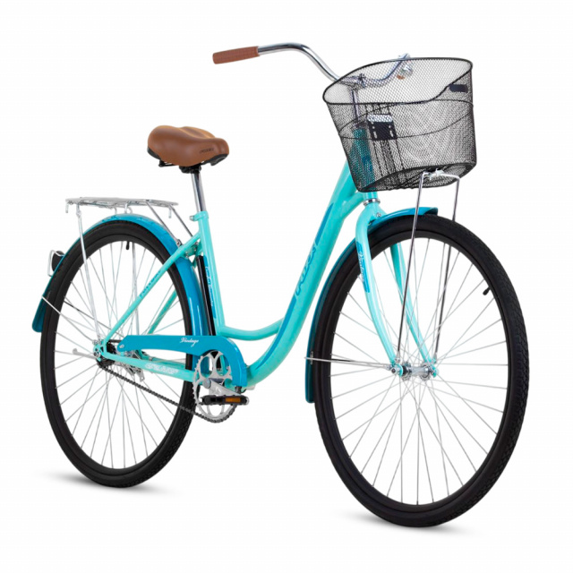 Велосипед FOXX VINTAGE 28" (2026) 1 ск. (18", Зелёный)
