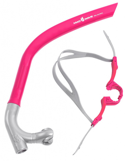 Тренажер дыхательный Mad Wave M0773 01 0 11W PRO SNORKEL, Pink