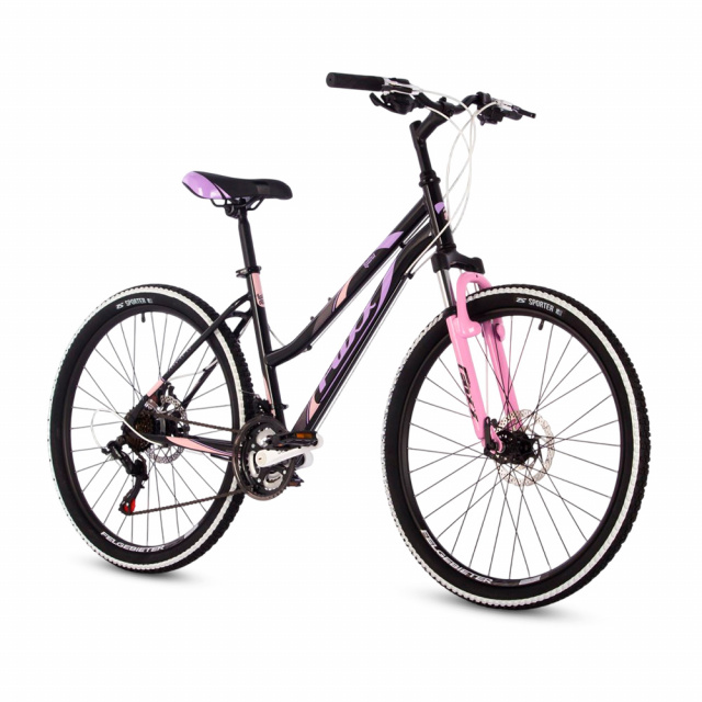 Велосипед FOXX 26" LATINA D (2024)  (17" (156-170), Черный)