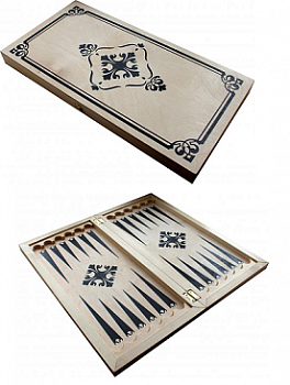 Нарды средние Владспортпром (пластиковые фишки 30 шт,+2 кубика)