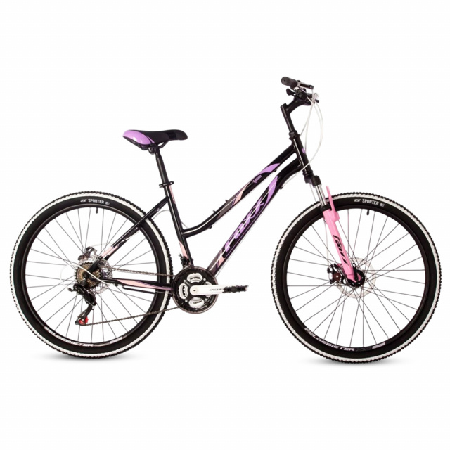 Велосипед FOXX 26" LATINA D (2024)  (17" (156-170), Черный)