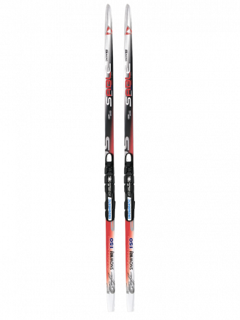 Пластиковые лыжи STC SABLE SNOWWAY с насечкой, NNN р.M