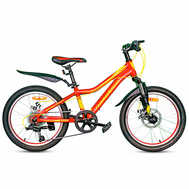 Велосипед Nameless J2200 D 20" (2021)  (11" (100-120), Красный - желтый)
