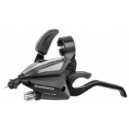 Шифтер SHIMANO Altus ST-EF 500-L-2A левый 3 скорости чёрный 