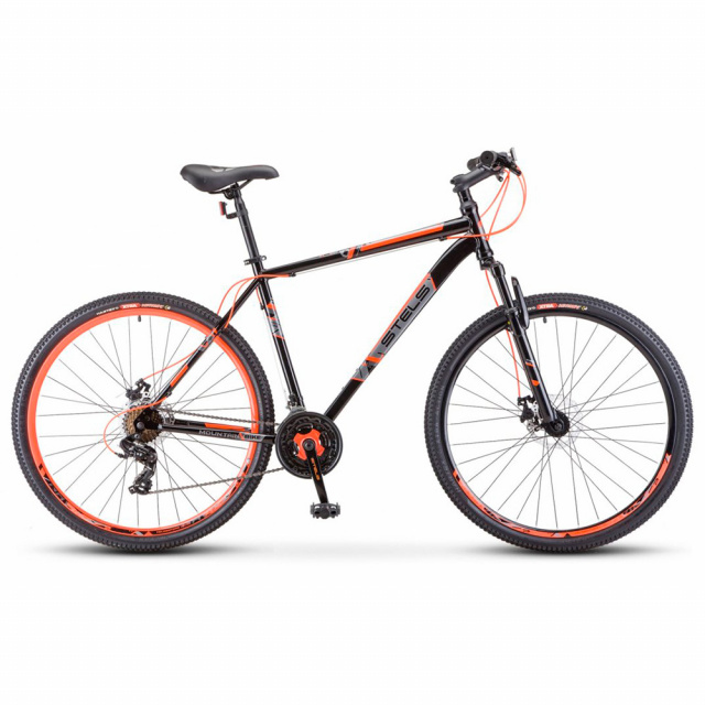 Велосипед STELS Navigator 700 MD 27,5" F020 (2021) 21 ск. (21" (180-190), Черный - красный)