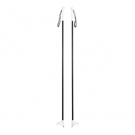 Лыжи детские ЦИКЛ Ski Race унив. крепление "Цикл" с палками (120 см, 95 см, Серый)