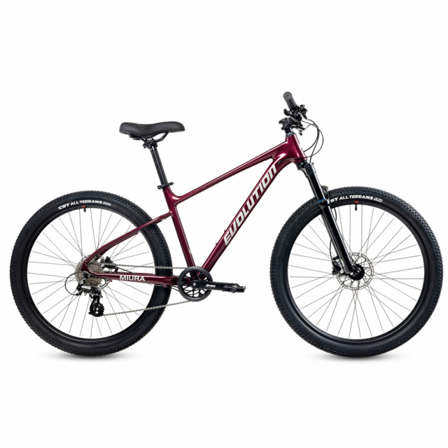 Велосипед EVOLUTION MIURA MD 27,5" алюминий (2026) 8 ск.. MLO (19" (165-180), Бургундия металлик)