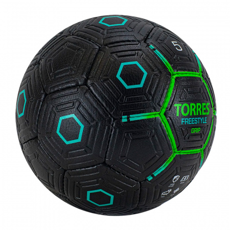 Мяч футбольный Torres FreeStyle Grip (р.5, Черный)