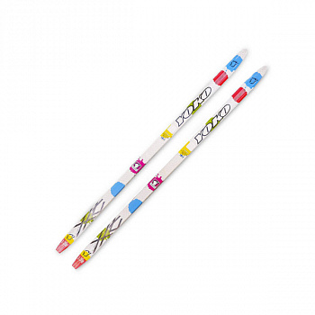 Пластиковые лыжи STC YOKO с насечкой NN-75 мм  