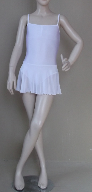 Купальник гимнастический 020 Нола на бретелях с юбкой  Купальник гимнастический 020 Нола на бретелях с юбкой