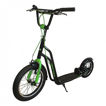 Самокат Novatrack City Line колёса 16/12 (16STAMPN1CL.BK8) черный