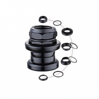 Детали рулевой колонки MIXIEER 1-1/8" резьбовая, высота 35,5мм. чёрная