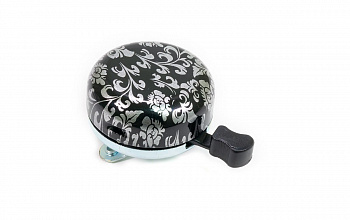 Звонок NUVO Цветы чёрно серебристые диаметр 55мм.