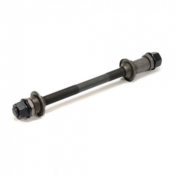 Ось задней втулки под гайку, SF-AX02 (R) 3/8"x175 мм, с гайками и конусами