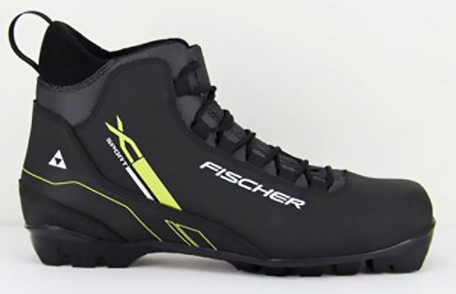 Ботинки лыжные FISCHER XC SPORT BLACK YELLOW NNN 2018/2019
