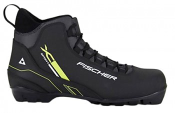 Ботинки лыжные FISCHER XC SPORT BLACK YELLOW NNN (2018-19) Ботинки лыжные FISCHER XC SPORT BLACK YELLOW NNN (2018-19)