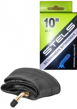 Велокамера 10" STELS/SEYOUN 10*2.0 гнутый нипель Велокамера 10" STELS/SEYOUN 10*2.0 гнутый нипель
