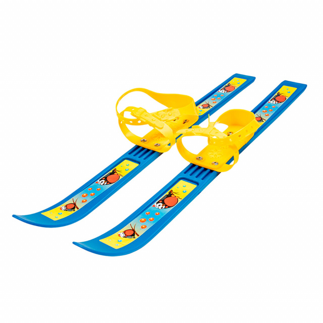 Лыжи детские "Олимпик-спорт" Снегири 66 см крепление мягкое пластиковое, без палок